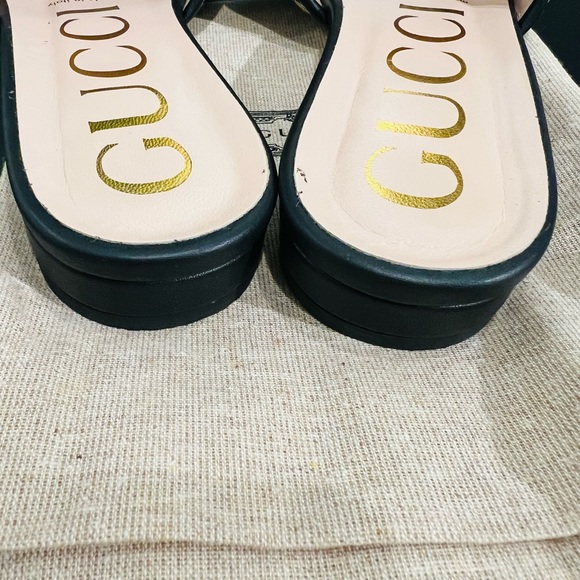 Gucci Canvas Slide Sandals - Picture 5 of 6